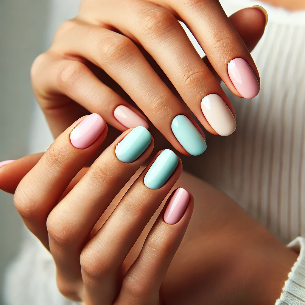 Unhas pintadas e bem cuidadas
