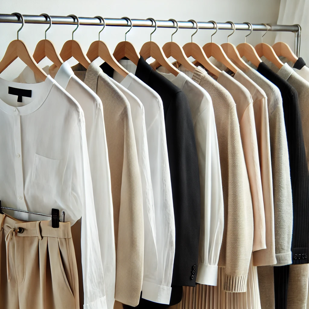 Camisas brancas, jeans e blazers – itens essenciais do armário cápsula.